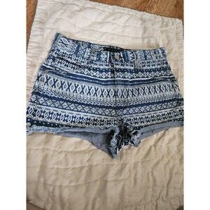 Washborn Printed Jean Shorts Size 27